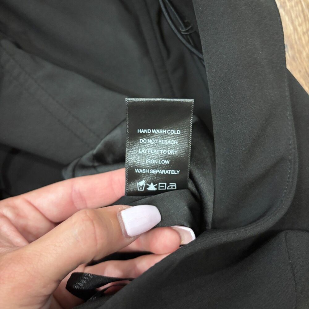 Michael Costello x REVOLVE Essex Lace Up Black Jumpsuit Size Medium Catsuit $258 - Picture 12 of 12